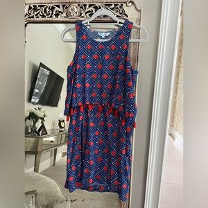 Escapada Blue and Orange Dress Size Small
